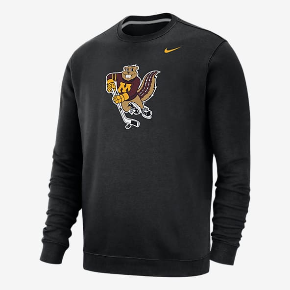 Black Hockey Long Sleeve Shirts Hoodies Pullovers. Nike